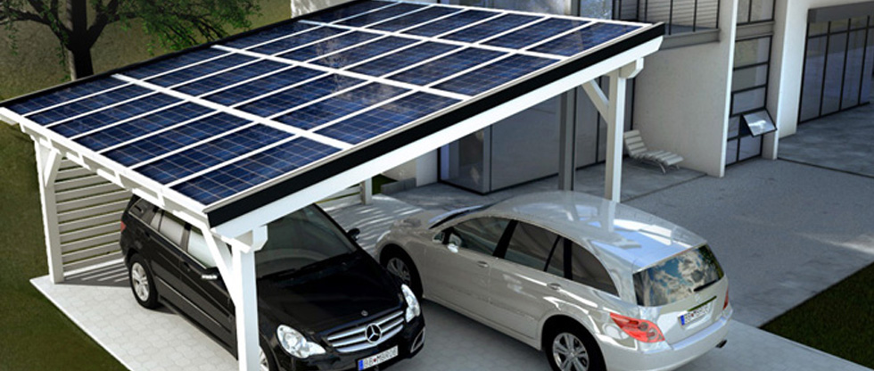 Solarcarport Doppelcarport